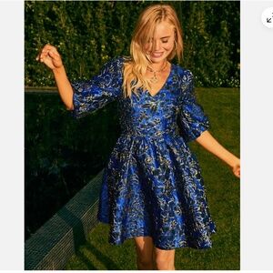 Lilly Pulitzer NWT Calyssa Party Dress Twilight Floral Brocade Size 6 NWT